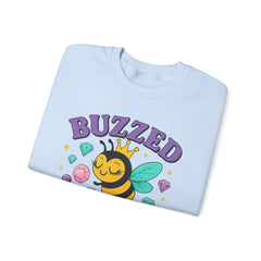 Buzzed on Bling Crewneck Sweatshirt by Gildan - Fun Gift for Bee Lovers, Jewelry Reveals