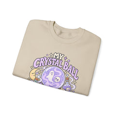 Doomed Crystal Ball Crewneck Sweatshirt — Cute Pastel Gothic Fortune-Telling Graphic