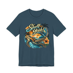 Shell Yeah! Turtle Graphic Tee — Tropical Beach Surf T-Shirt