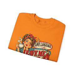 Retro Rosie 'Leave Me Alone' Vintage Pin-Up Graphic Sweatshirt- Valentine