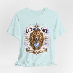 Lionheart T-Shirt — "Let Your Heart Lead" Lion Graphic Tee