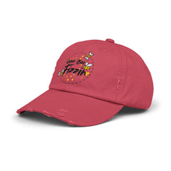 Distressed Cap with Queen Bee Fizzin Design, Vintage Hat, Bee Lovers, Jewelry Reveals