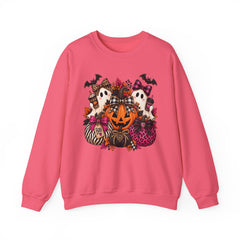 Halloween Ghosts & Pumpkin Crewneck Sweatshirt