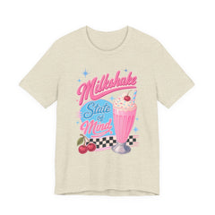 Milkshake State of Mind T-Shirt — Retro Diner Cherry Milkshake Tee