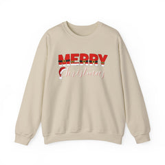 Christmas Crewneck Sweatshirt - Santa's Belt and Hat Design