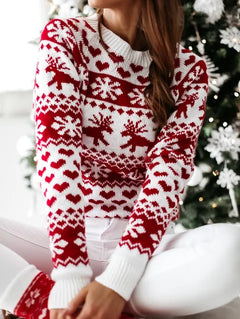 Winter Christmas Sweater Nordic Pattern