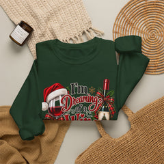 "I'm Dreaming of a Wine Christmas" Holiday Crewneck