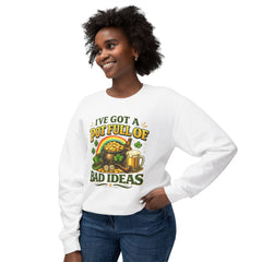 St. Patrick’s 'I’ve Got a Pot Full of Bad Ideas' Crewneck Sweatshirt