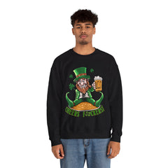 St. Patrick's Day Unisex Crewneck- Cheers Leprechaun