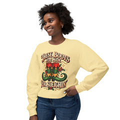 Festive Crewneck Comfort Colors Sweatshirt: Holiday Cheer, Christmas Gift, Cozy Wear, Funny Xmas Apparel,