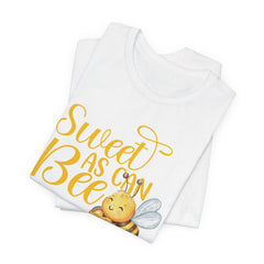 Sweet As Can Bee - Unisex Jersey Tee - Cute Bee Graphic T-Shirt