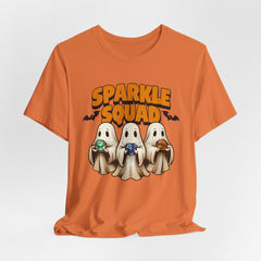 Sparkle Squad Ghost Tee | Unisex Jersey Short Sleeve T-Shirt | Cute Halloween Shirt, Party Outfit, Gift Idea, Casual Wear