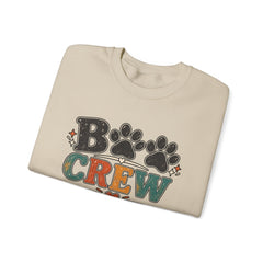 Dog Crew Sweatshirt – "B Crew" Paw Print Graphic Crewneck