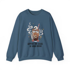 Sassy Coffee Sweatshirt - Cozy Unisex Crewneck, Halloween Fashion, Gift for Coffee Lovers, Fall Apparel, Cute Casual Style