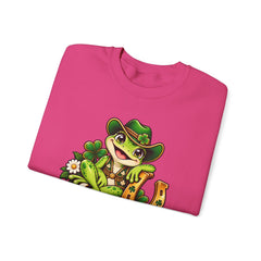 Hoppy Go Lucky Frog St. Patrick’s  Day Sweatshirt