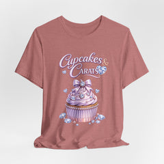 Cupcakes & Carats Tee — Cute Pastel Cupcake Graphic T-Shirt