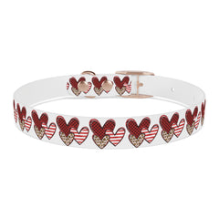 Dog Collar- Rustic Hearts