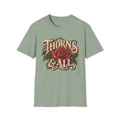 Thorns & All Rose Graphic T-Shirt - Love - Valentine