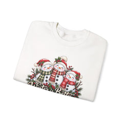 Winter is Better with Friends - Snowmen Crewneck Sweatshirt, Cozy Christmas Apparel, Holiday Festive Sweatshirt