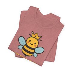Queen Bee Fizzin' Unisex T-Shirt - Cute Bee Graphic Tee for Bee Lovers