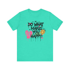 Do What Makes You Happy Tee | Unisex Jersey Short Sleeve Shirt, Positive Vibes Shirt, Gift for Friends, Uplifting Apparel, Casual [...]