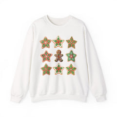 Festive Gingerbread Sweatshirt, Holiday Crewneck, Christmas Gift, Cozy Sweatshirt, Unisex Casual Wear