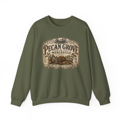 Pecan Grove Mercantile Vintage Logo Sweatshirt - Southern Heritage