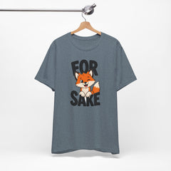 Funny Fox Tee "For Sake" Cute Fox Graphic T-Shirt