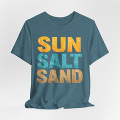 Sun Salt Sand Beach T-Shirt — Retro Coastal Summer Tee