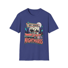 Nightmares Movie Poster T-Shirt — "Now Showing" Retro Drive-in Movie Horror BP Halloween