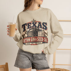 Texas Cotton Gin & Seed Co. Crewneck Sweatshirt - Southern Heritage