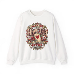 "Wanted: The Heart Thief" Vintage Valentine Graphic