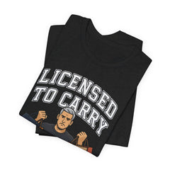 Funny Marriage License Unisex Te, License to carry