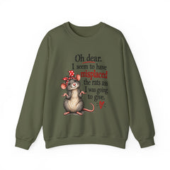 Sarcastic Crewneck Sweatshirt - Don’t Give A Rats Ass