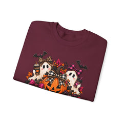 Halloween Ghosts & Pumpkin Crewneck Sweatshirt