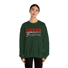 Christmas Crewneck Sweatshirt - Santa's Belt and Hat Design