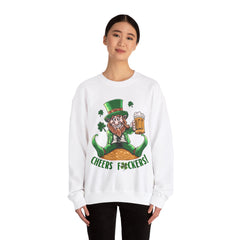 St. Patrick's Day Unisex Crewneck- Cheers Leprechaun