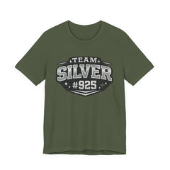 Team Silver #925 T‑Shirt — Vintage Sports Shield Tee - BP Jewelry