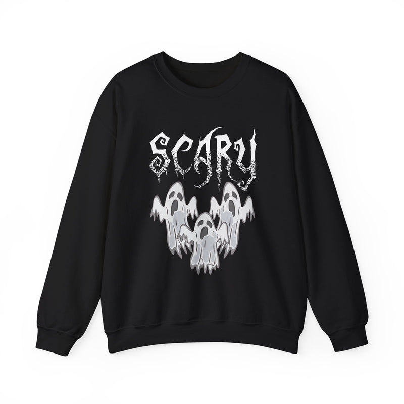 Scary Ghosts Unisex Crewneck Sweatshirt | Halloween Apparel, Spooky Sweatshirt, Ghost Theme, Gift for Halloween Lovers, Cozy Fall Fashion