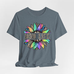Sunflower Leopard Mom Tee