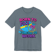 Born to Fizz Tee, Fun Graphic T-Shirt, Unisex Comedy Shirt, Surprise Jewelry Reveals, Bella Canvas
