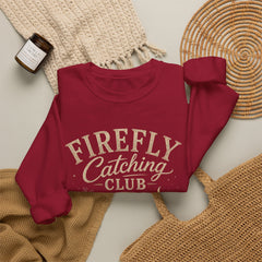Firefly Catching Club Sweatshirt — Vintage Mason Jar Summer Nights Crewneck - Southern Heritage