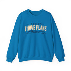 "Sorry I Have Plans With My Dog" Cozy Dog Lover Crewneck Sweatshirt