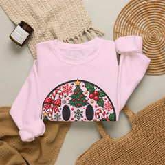 Christmas Smiley Crewneck Sweatshirt — Festive Holiday Smile Graphic