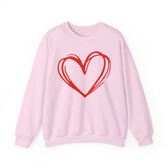 Hand Drawn Heart  - Valentine's Day Sweatshirt