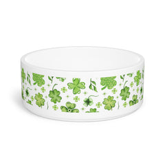 St. Patrick's Day Pet Bowl with Shamrock Design