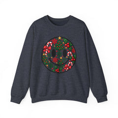 Christmas Smiley Crewneck Sweatshirt — Festive Holiday Smile Graphic