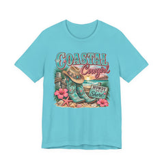 Coastal Cowgirl Tee — "Howdy Shore" Beach Western Graphic T-Shirt