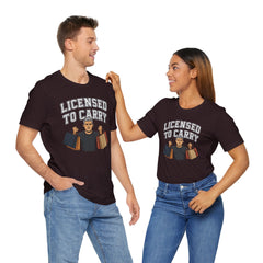 Funny Marriage License Unisex Te, License to carry