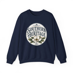 Southern Heritage Crewneck Sweatshirt — Vintage Magnolia Graphic